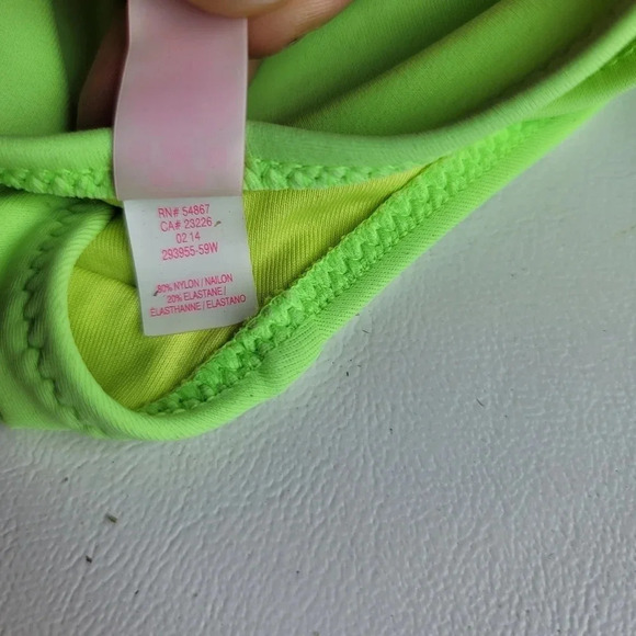 Victoria’s Secret Women's Bikini Bottoms Sz XS Solid Green Knockout Side Tie 59W - Picture 7 of 8